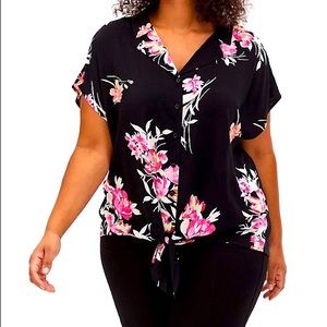 Torrid Floral Blouse